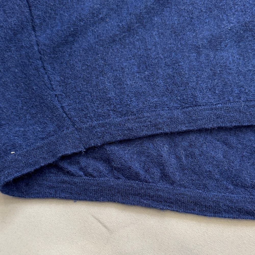 Sandro Paris Blue Alpaca/Wool Blend Oversized V-Neck Sweater - Size M - Picture 6 of 8